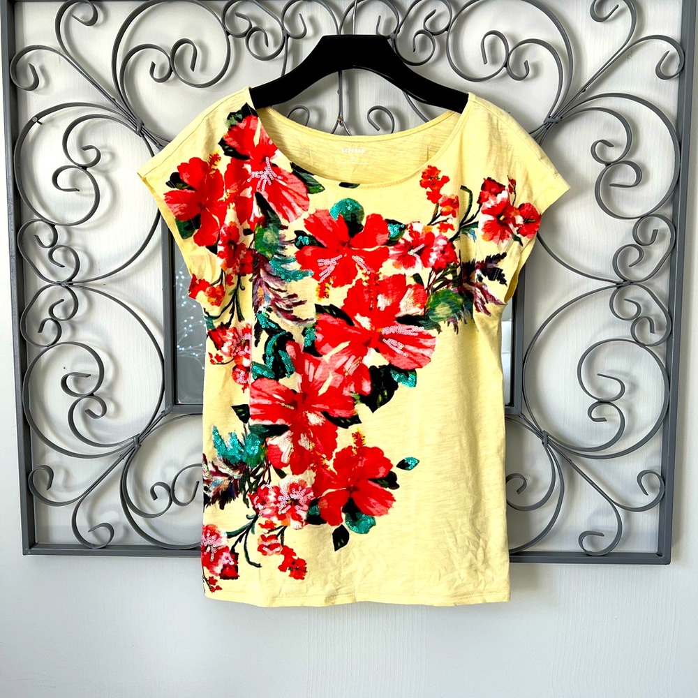 Express sequins cotton top